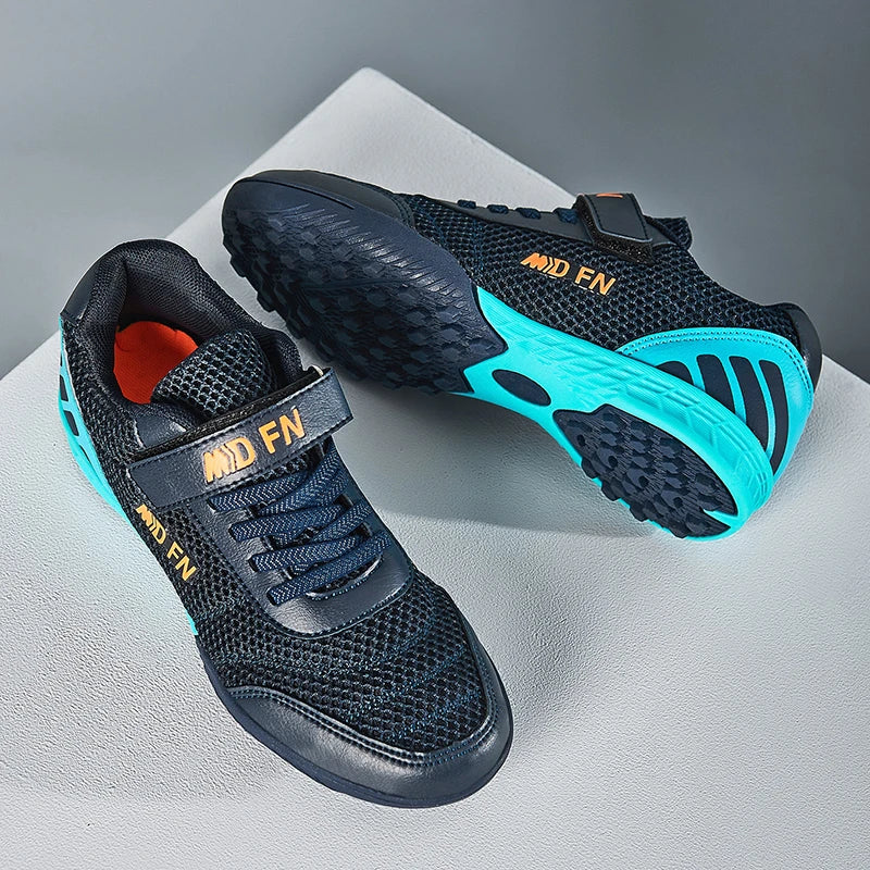 Stylish and Comfortable Boys' and Girls' Training Game Sneakers for Indoor and Outdoor Lawn, Youth Student Soccer Shoes Sizes 29-39