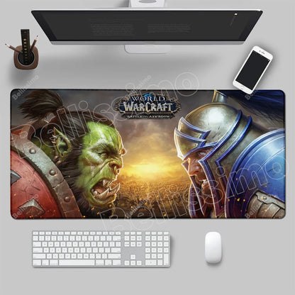 World Of Warcraft 90x40 suuri pelihiirimatto, pelipöydän alusta, Csgo-pelialusta, luonnonkumimatto, grande gamer XXL -tietokoneen hiirimatto