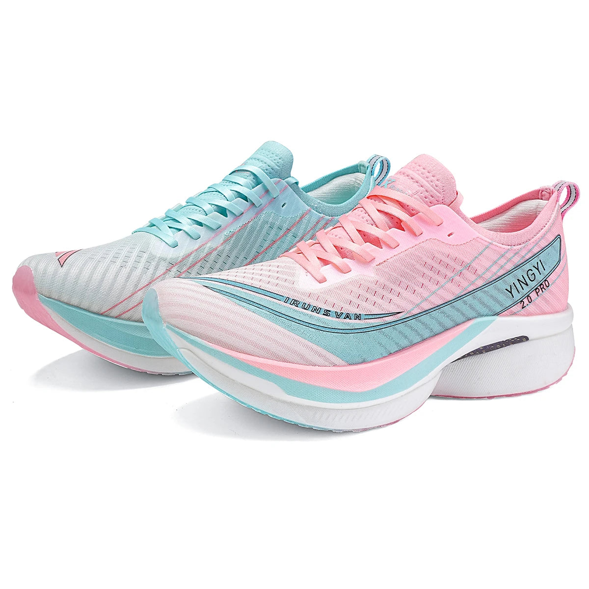 2025 IRUNSVAN SHADOW WING 2.0 PRO Sapatilhas de Corrida Desportivas de Maratona com Amortecimento Air Cushion, Placa de Carbono, Trail Running, Leves