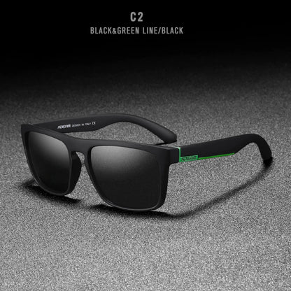 KDEAM Polarized Designer Square Sunglasses Men or Women Elastic Paint Frame Mirror Sun Glasses 17 Colors Available
