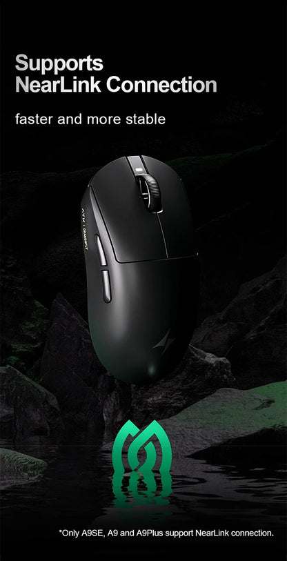 ATK Dragonfly A9 Ultra trådløs gamingmus PAW3950 ultralet tri-mode ergonomisk e-sports FPS-mus til gamere A9 SE Plus