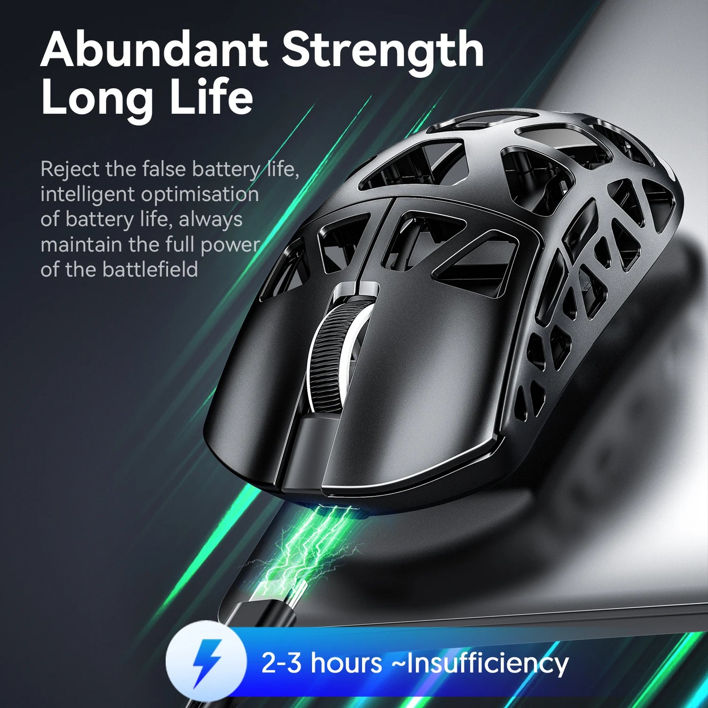 Mouse gaming ATTACK SHARK R3 din aliaj de magneziu cu design tip fagure, ultra-ușor, 8K Hz, senzor PAW3395, 26000 DPI, carcasă ergonomică