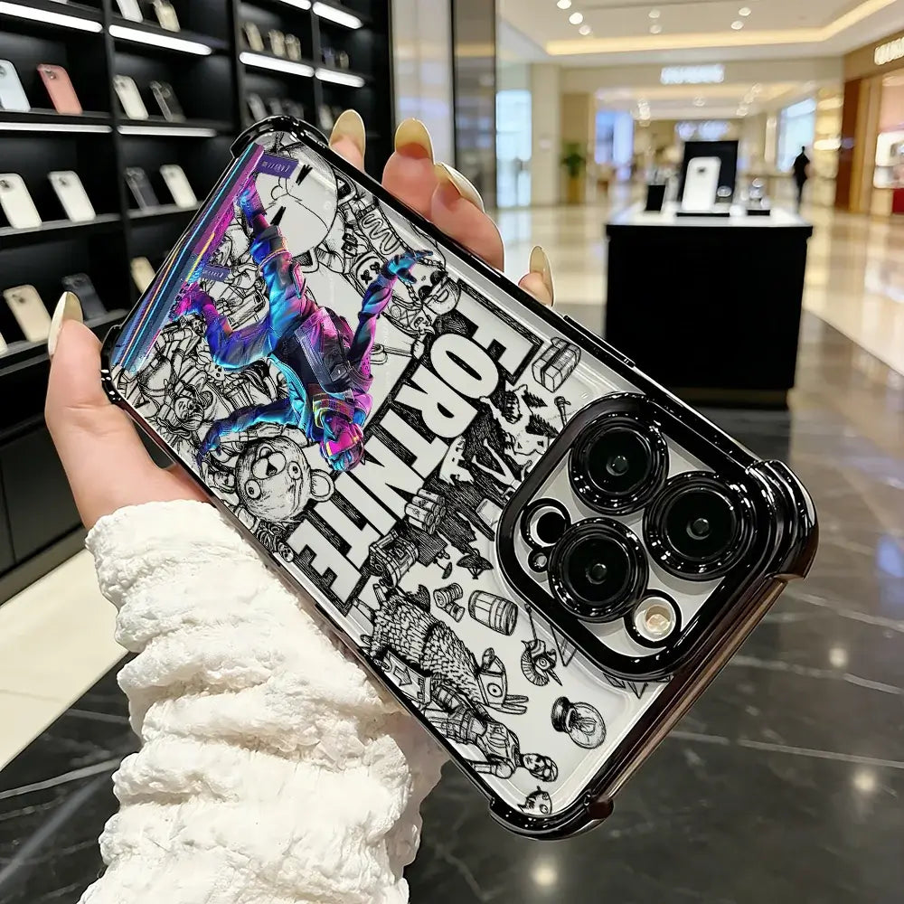 Popular Game FortniteS Plating Phone Case For Samsung A37, A57, A07, A36, A16, A35, A55, A25, A26, A05s, A15, A54, A34, A24, A14, A05, A04 4G 5G
