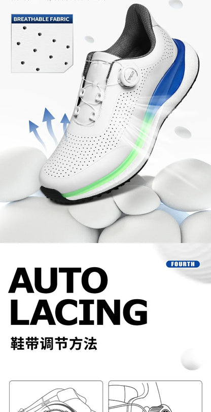 PGM muške sportske tenisice za golf Super Soft Popcorn midsole Knob Lace, protuklizne, prozračne golf cipele