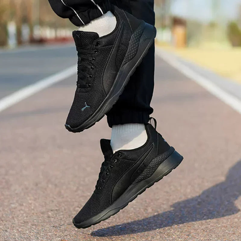 PUMA 371128-01 Chaussures de course unisexes noires d'été, respirantes, légères, décontractées, baskets de sport pour hommes et femmes