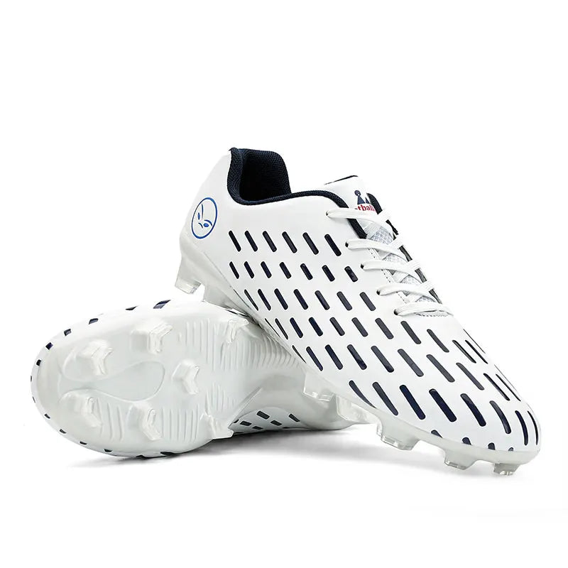 Chaussures de football en cuir pour enfants, baskets montantes pour garçons et filles, chaussures d'entraînement de football pour hommes, nouveau
