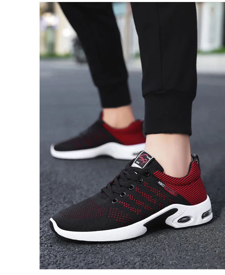 Chaussures de dehors Légères et Décontractées pour Homme, Baskets Respirantes à Lacets, Version Coréenne, Nouvelle Tendance