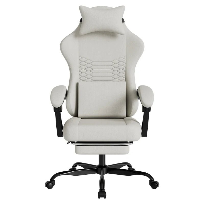 Gaming chairs, office chairs, desk chairs, and swivel chairs. Made with breathable fabric, equipped with 360° swivel casters and seats for easy movement, and featuring soft and comfortable cushions.