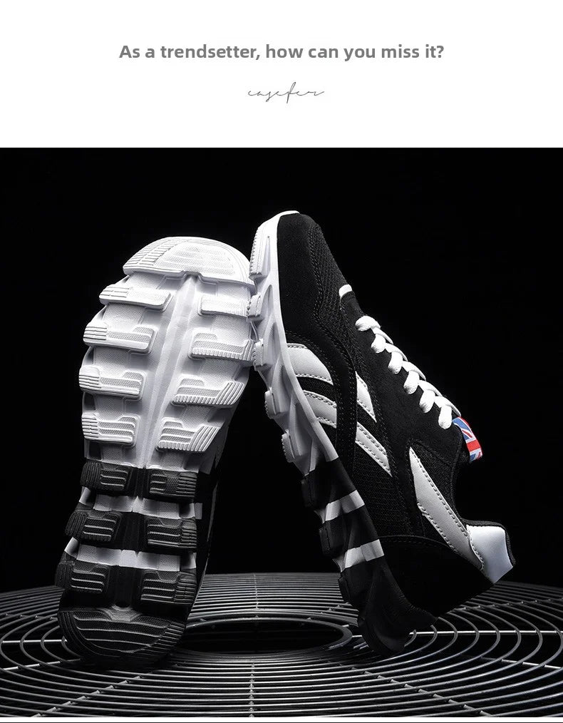 men's and women's running shoes breathable casual sneakers anti-slip vibration comfortable walking shoes 38-46