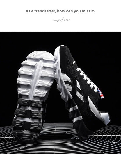men's and women's running shoes breathable casual sneakers anti-slip vibration comfortable walking shoes 38-46