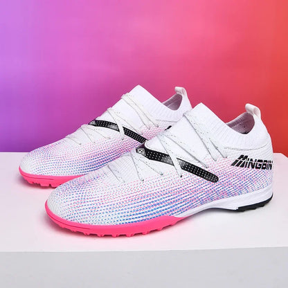 Men Turf Soccer Shoes Cleats Professional Football Boots Breathable Mesh Youth Soccer Anti Skid Male Sneakers Society Chuteira