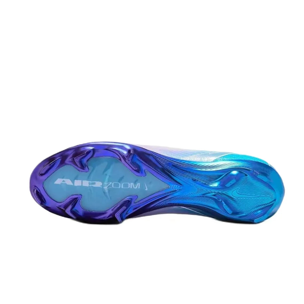 Nike Mercurial Vapor 16 Elite LV8 fodboldstøvler til mænd (FG) – Bløde, komfortable, til naturgræs, hvid/blå HV4887-100