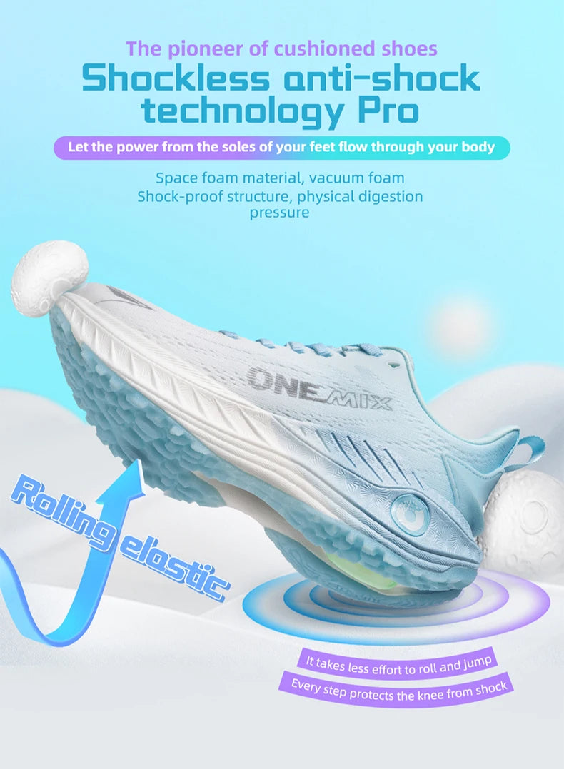 Scarpe da running casual ONEMIX traspiranti estive, scarpe da jogging da uomo leggere, scarpe da palestra da donna, scarpe sportive outdoor da uomo ammortizzate