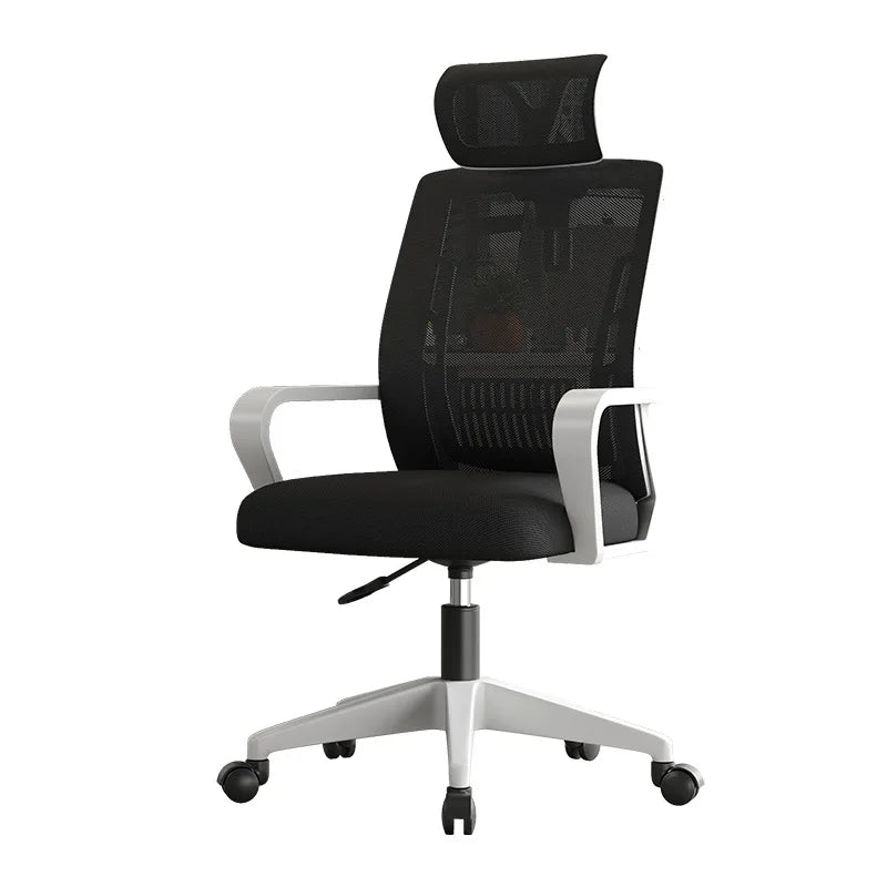Siège de bureau ergonomique pour la maison : dossier réglable, pivotant, avec soutien lombaire, appui-tête, chaise de gaming