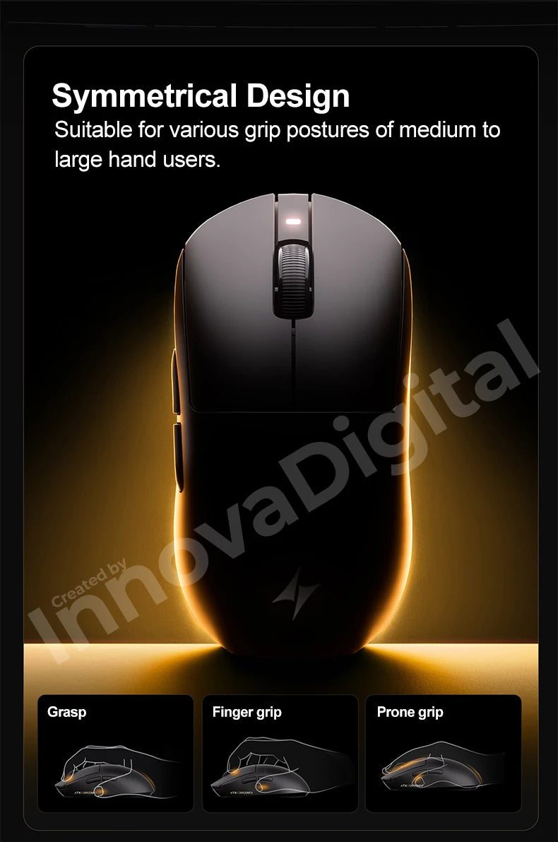ATK Dragonfly A9 Ultimate brezžična gaming miška A9 Air PAW3950, ultralahka ergonomska e-športna miška za igričarje FPS CSGO A9 Ultra