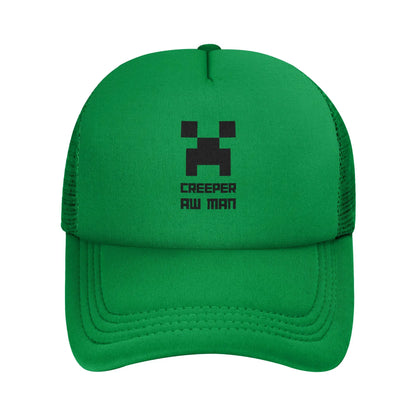 Suaugusiųjų „Creepers“ zombių priešiškos minios stiliaus „Trucker“ kepurės, tinklinės beisbolo kepurės, poliesterinės kepurės, saulės kepurės, reguliuojamos golfo kepurės, vasarinės kepurės