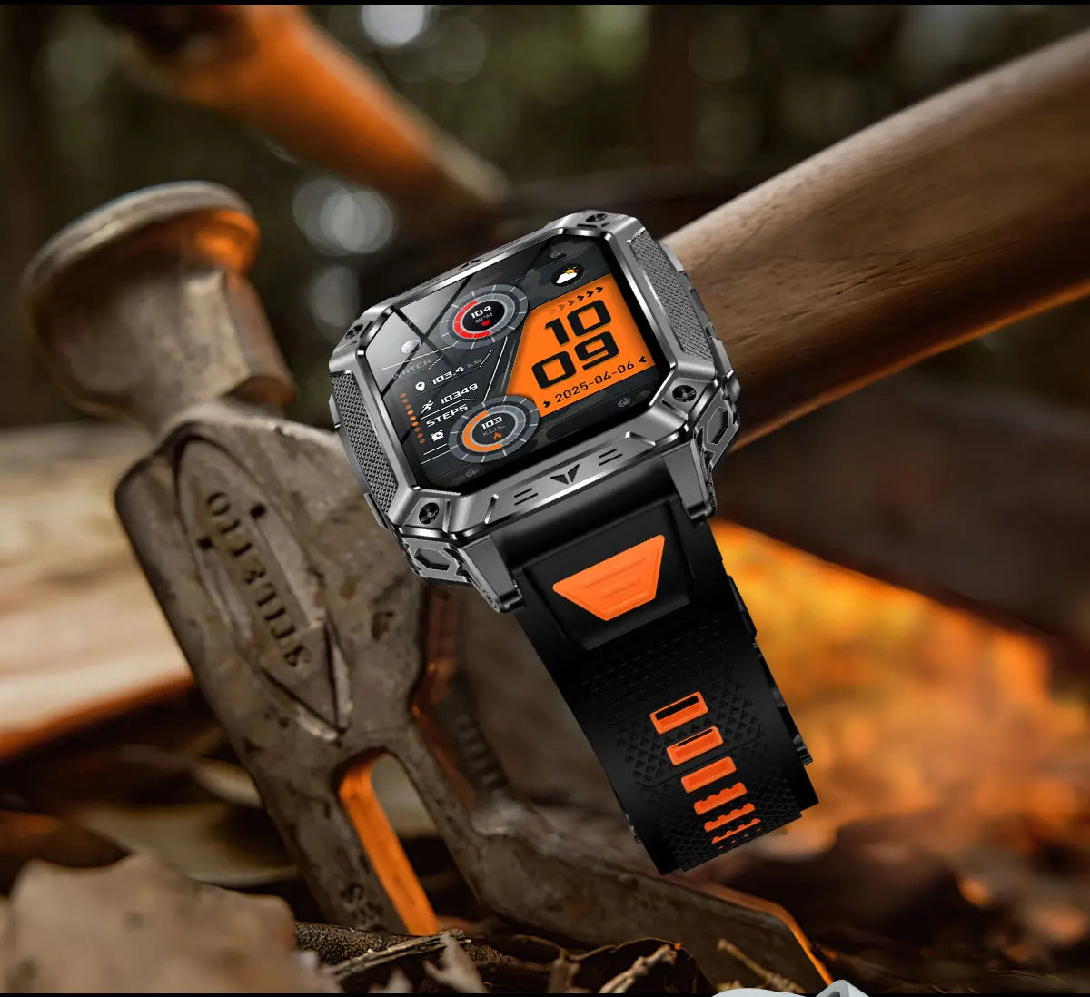2026 TANK New 1400mAh Military GPS Smart Watch Men 2.01" AMOLED Screen 10ATM Waterproof Clock SOS Call Flashlight Smartwatch iOS