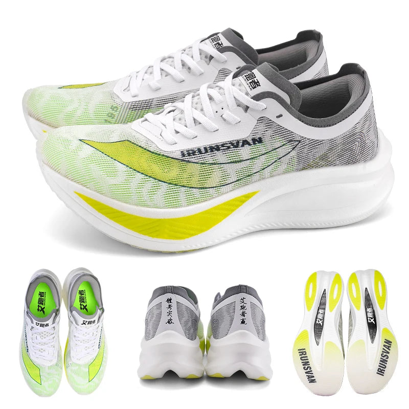 IRUNSVAN Lightweight Marathon Sneakers Men Running Shoes Breathable Sports Shoes Casual Comfortable Athletic Training Unisex