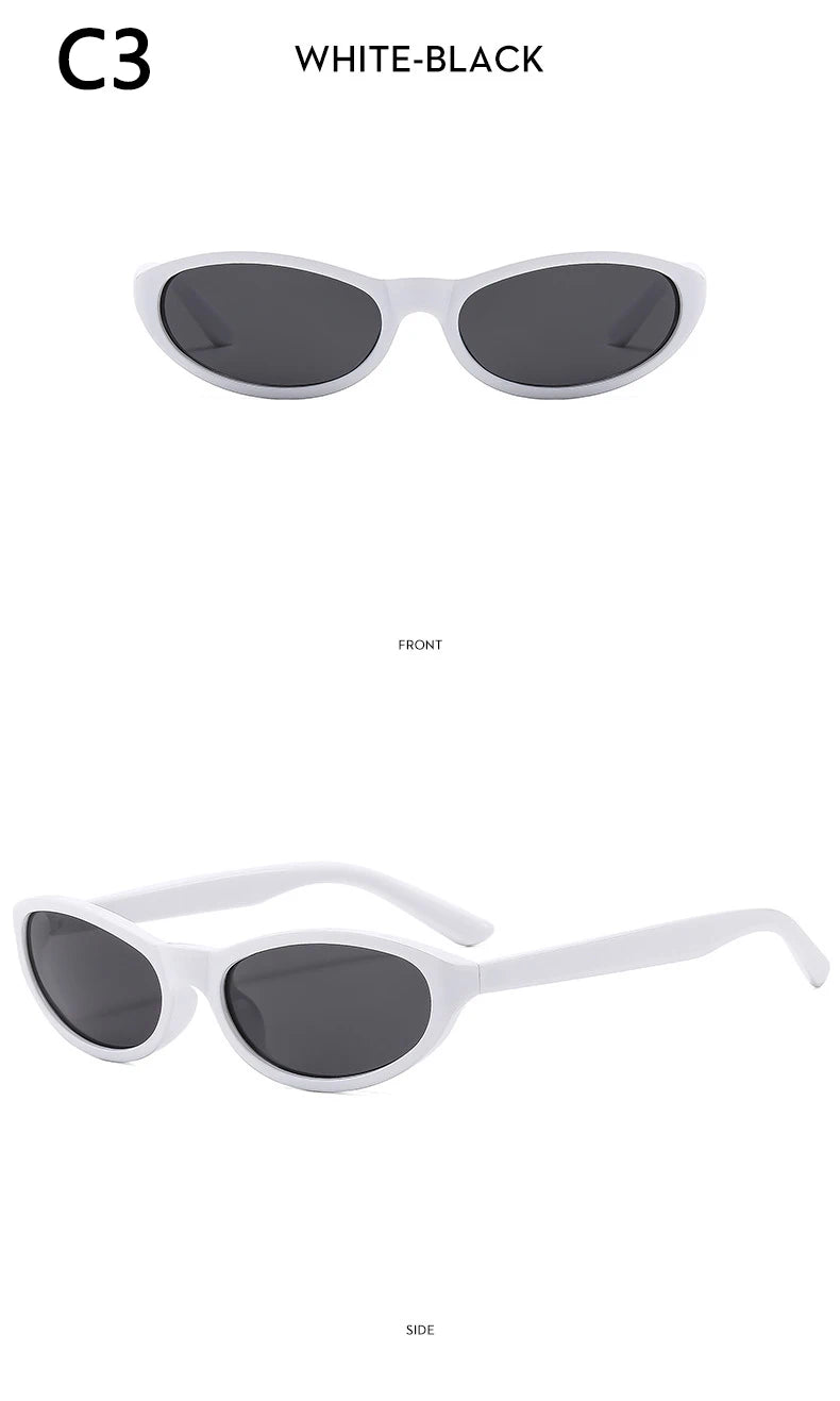 BOYSEEN Men's Hip Hop Style Sunglasses Narrow Frame Orange Eyewear UV400 Travel Beach Sunglasses U400