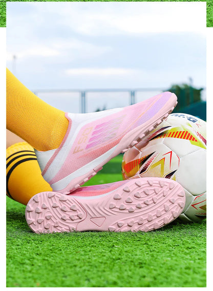 New Men Football Boots ComfortableSoccer Shoes Match Training Boys Non Slip Long Spikes Breathable Adult Cleats Outdoor Sport