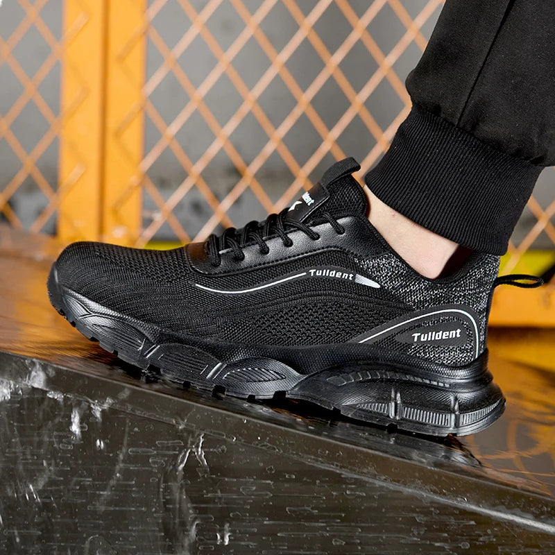 Chaussures de sécurité pour hommes, chaussures de travail anti-écrasement et anti-perforation, bottes de sécurité indestructibles pour hommes, chaussures isolées, bottes tactiques