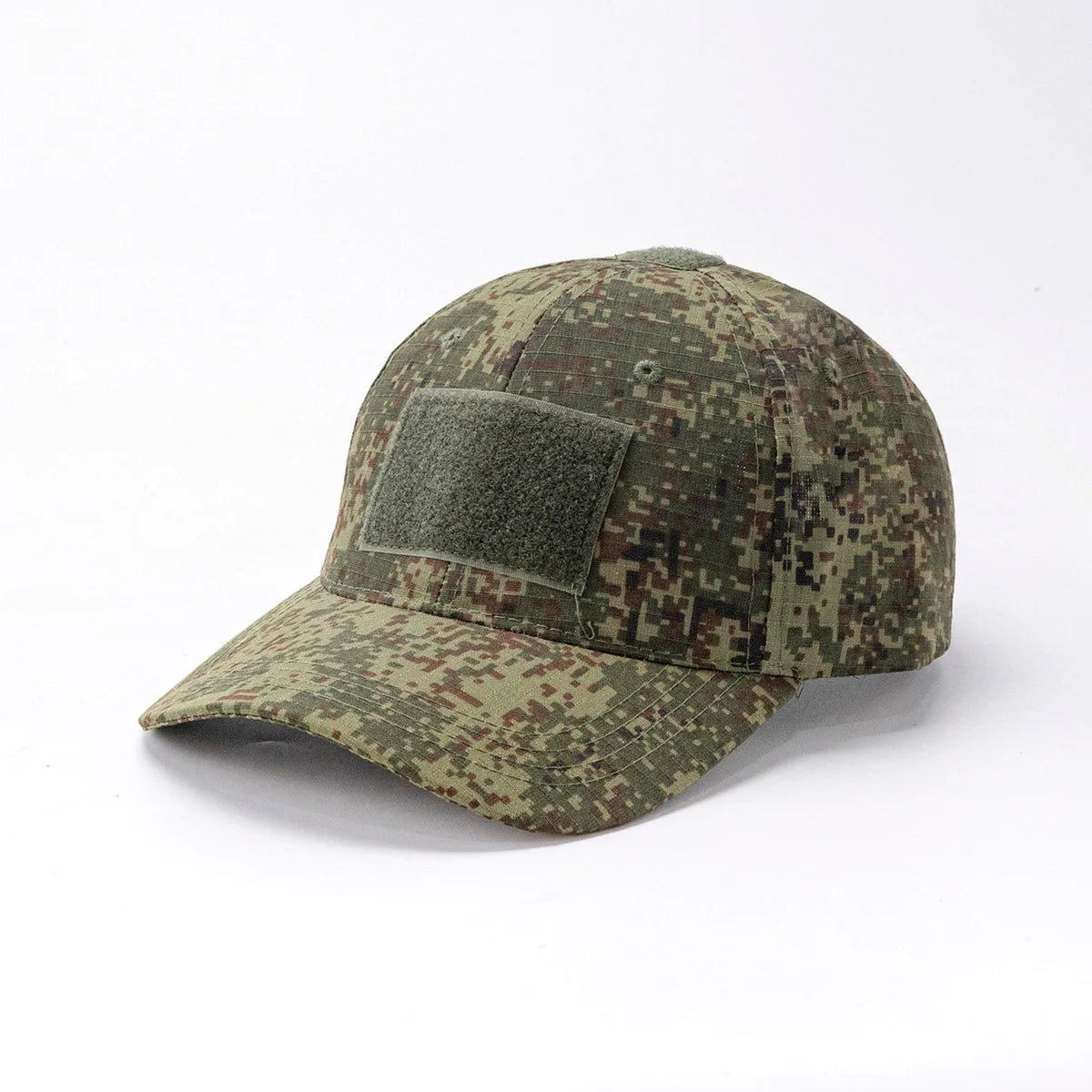 Spring Camo Baseball Cap - Tactical Military Snapback with Hook & Loop Patch Unisex Breathable Sun Hat Outdoor UV Protection
