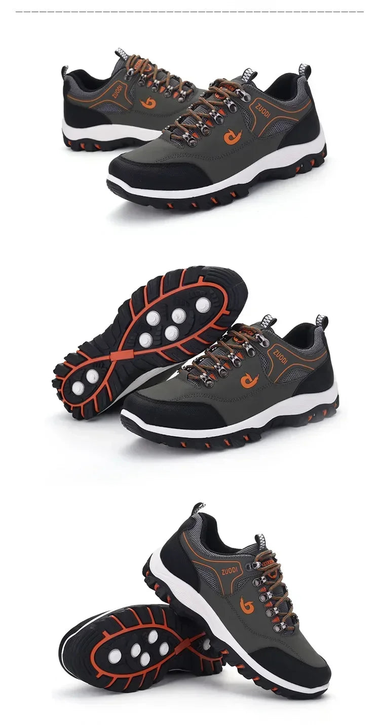 Bottines décontractées pour hommes, confortables, idéales pour les activités de plein air, avec semelle plateforme, légères, parfaites pour les randonnées et les voyages, pointure 48.