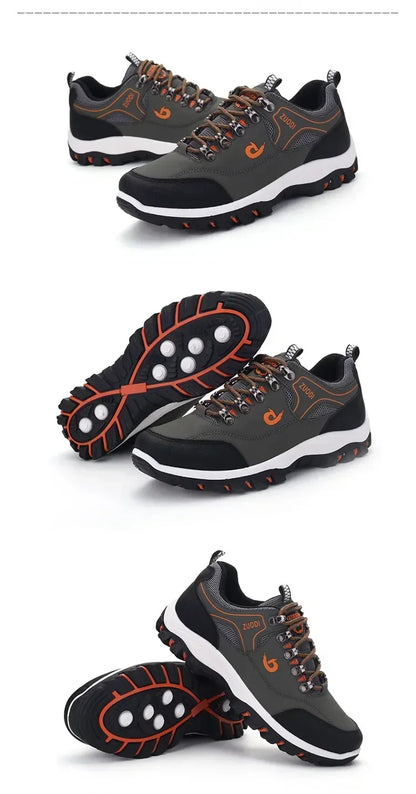 Bottines décontractées pour hommes, confortables, idéales pour les activités de plein air, avec semelle plateforme, légères, parfaites pour les randonnées et les voyages, pointure 48.