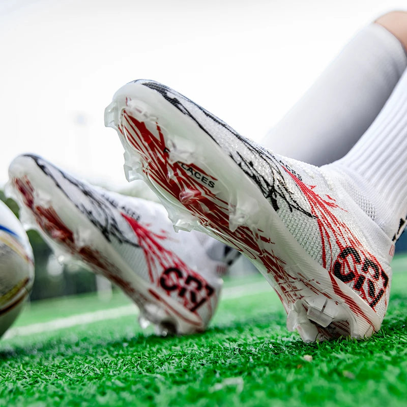 Chaussures de football professionnelles, crampons antidérapants, chaussures de soccer pour hommes, baskets d'entraînement pour terrain en gazon et extérieur