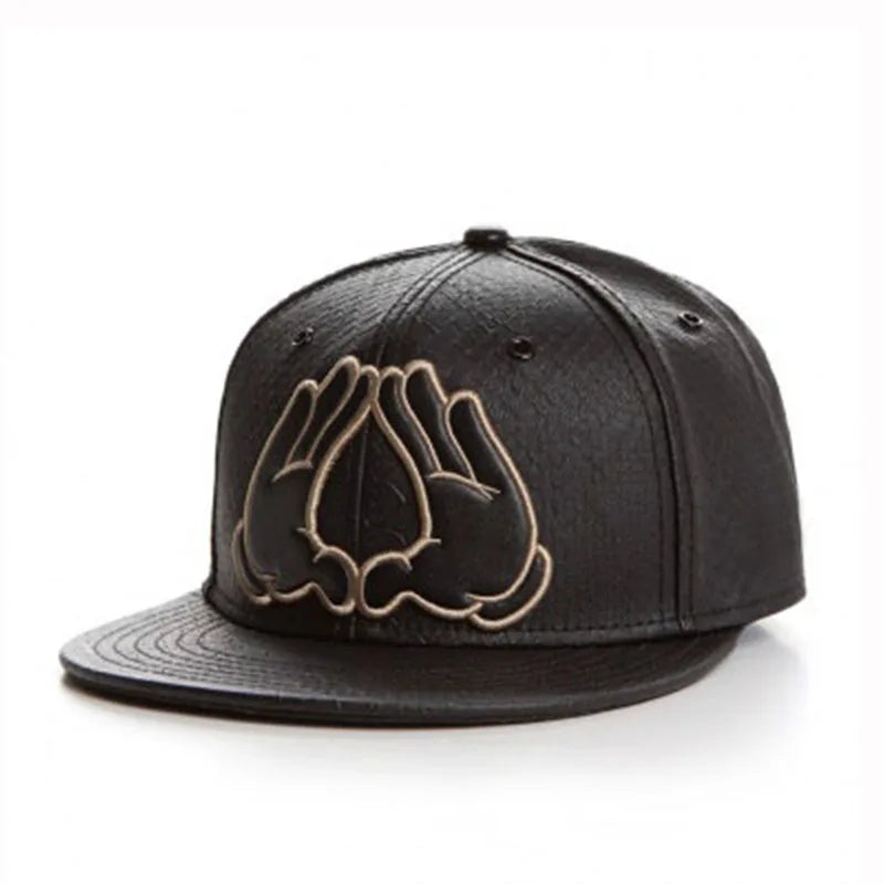 Usnjena bejzbolska kapica blagovne znamke Fashio za moške in ženske, HipHop Knight Snapback, Kpop, za odrasle, za prosti čas, oblikovalska Gorras Hombre