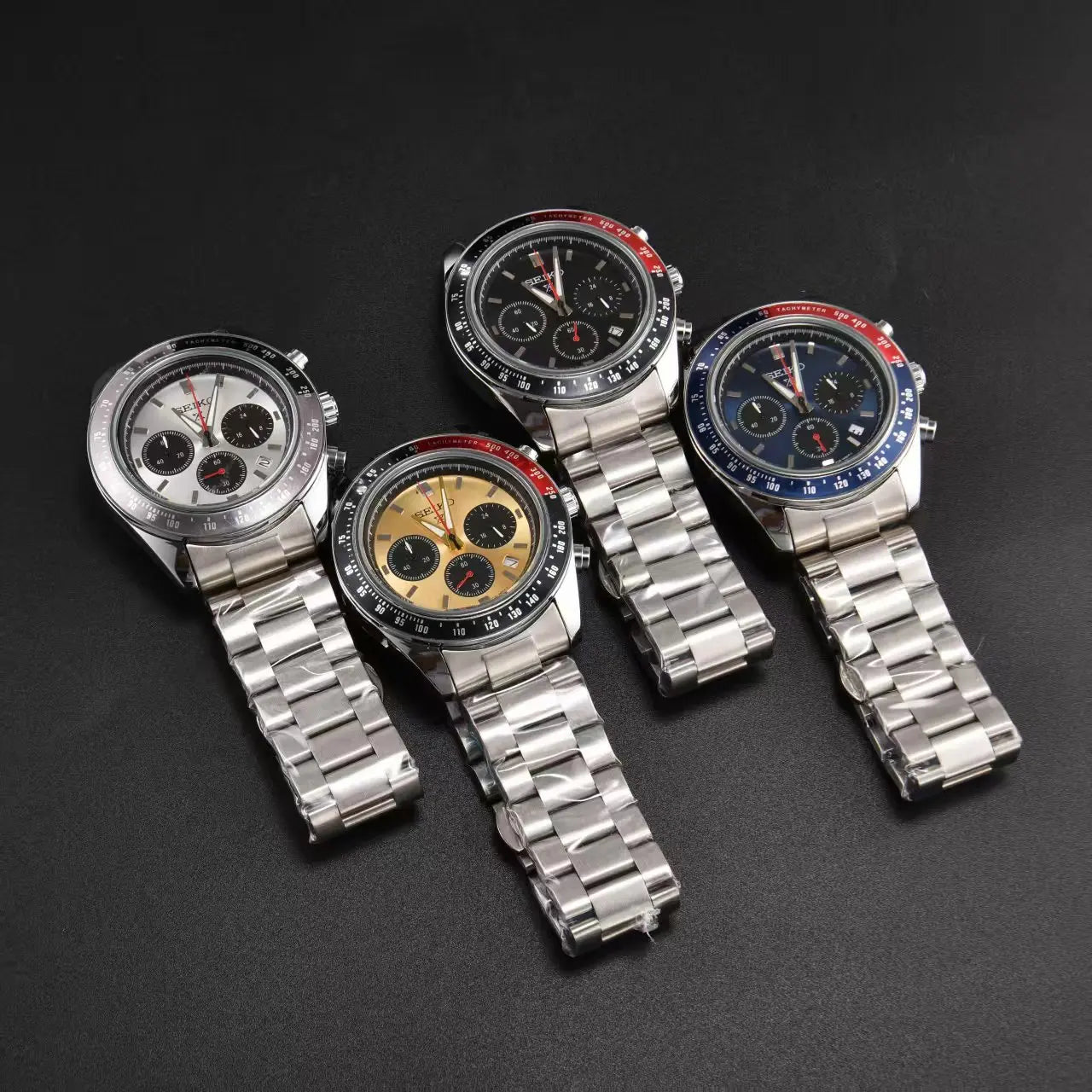 Seiko Fashion Multi-functional Watch Business Leisure Sports Quartz Watch Calendar Waterproof Quartz Watch