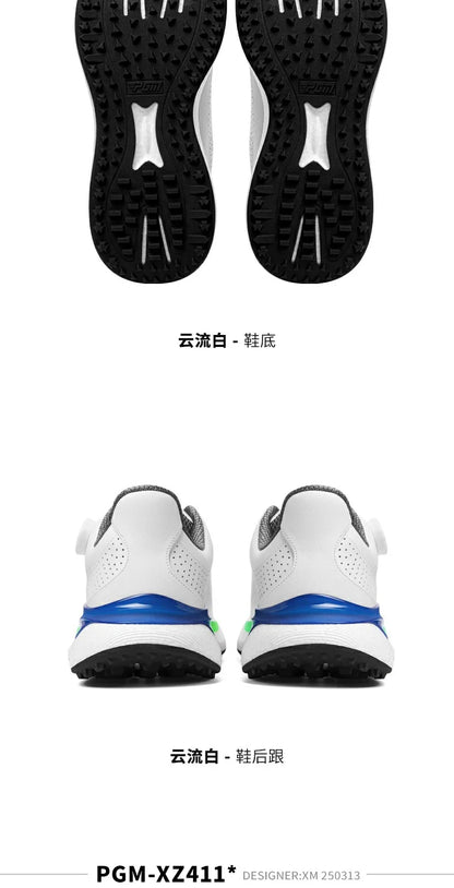 PGM muške sportske tenisice za golf Super Soft Popcorn midsole Knob Lace, protuklizne, prozračne golf cipele