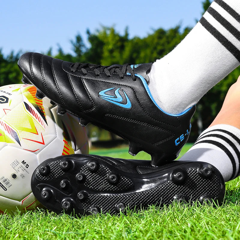 Nouvelles chaussures de football pour hommes, chaussures de soccer d'extérieur TF FG, crampons pour terrain en herbe, chaussures d'entraînement confortables, chaussures de match, futsal, chaussures de sport respirantes pour