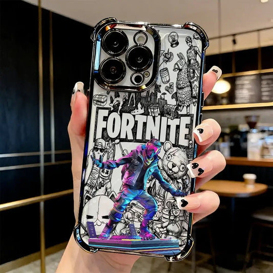 Popular Game FortniteS Plating Phone Case For Samsung A37, A57, A07, A36, A16, A35, A55, A25, A26, A05s, A15, A54, A34, A24, A14, A05, A04 4G 5G