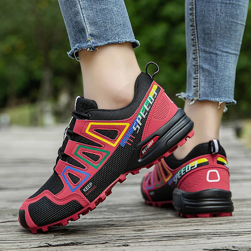 Women’s Waterproof Hiking Shoes Outdoor Sports Shoes Women’s Walking Travel Sports Shoes Bicycle Sports Shoes Running Sports Shoes