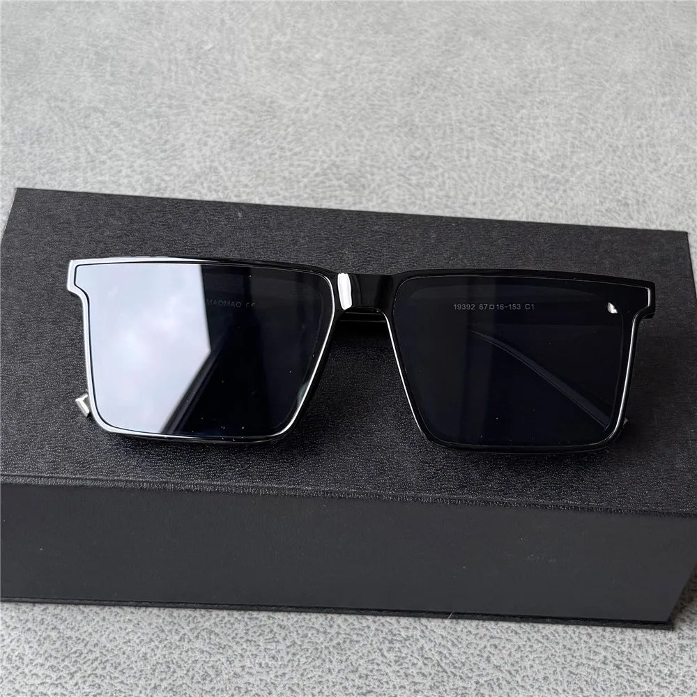Vazrobe 160mm Oversized Men Sunglasses Polarized Black Sun Glasses for Male Unisex Large Big Fat Face XXL Size