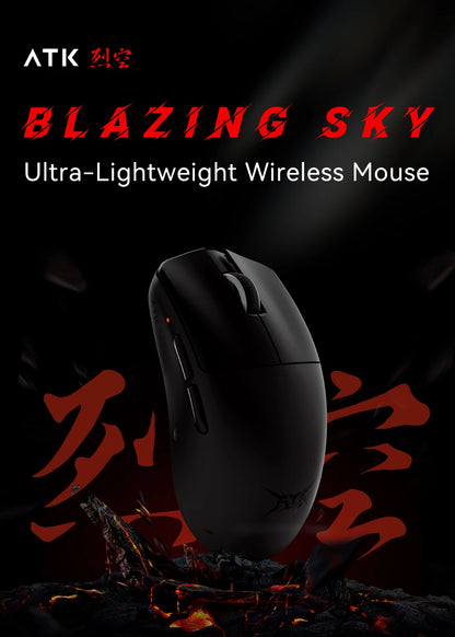 ATK BlazingSky F1 Extreme безжична геймърска мишка PAW3950 Ultra Dual-Mode 8000Hz 35g лека e-sports FPS мишка