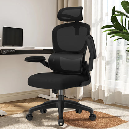 Daccormax office chair ergonomic,Desk chair,150kg capacity, adjustable headrest and armrests, Computer chair with lumbar support
