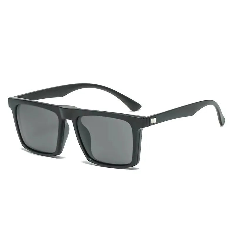 Myopia Polarized Magnet Sunglasses Women Men Clip On Glasses Square Optic Spectacle 6 In 1 Eyeglass Frames -0.5 TO -10