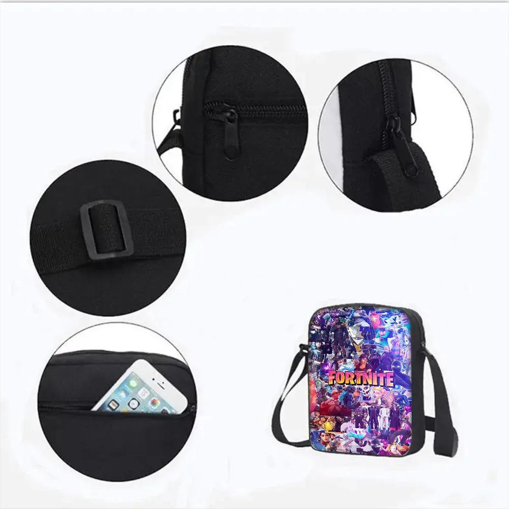 Child School Backpack with Shoulder Bag and Pencil Case School Bags for Hot Game Design Fortnite Boys and Girls Best Gift