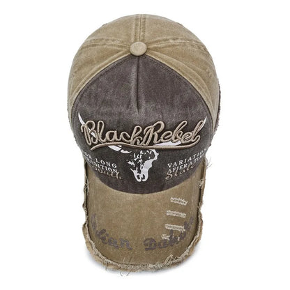 New Cool Fashion Men Washed Cotton Baseball Cap Retro Four Seasons Male Outdoor Sport Cap Hat For Men Accessory