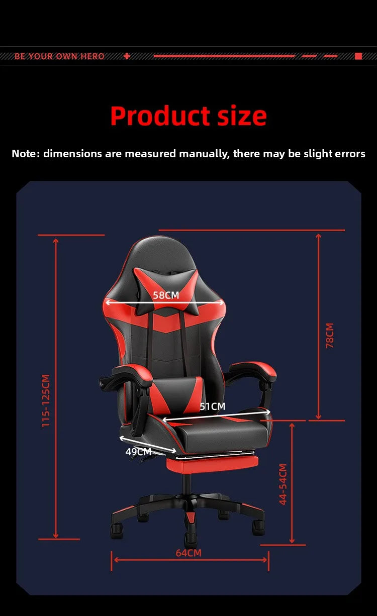 Gaming Chair Ergonomic Computer Desk Chair Reclining Home Office Gaming Chair with Back Support for Extended Sessions Game Chair