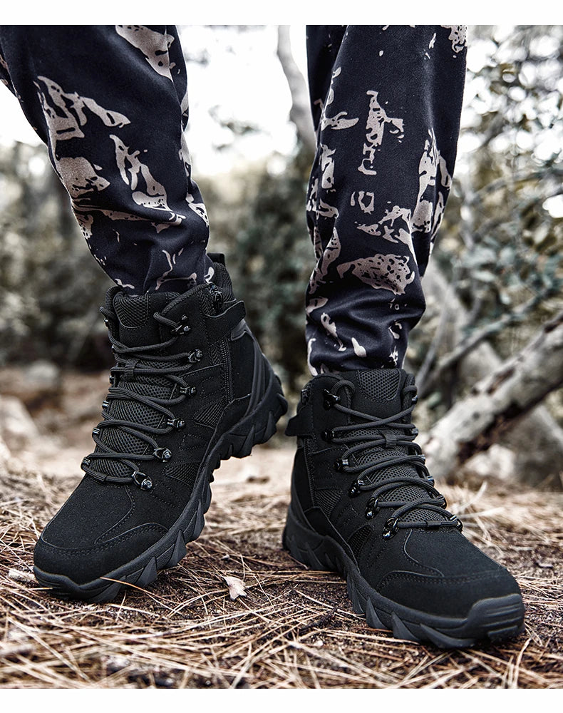 Ulepszone taktyczne męskie buty treningowe do walki, outdoorowe, kempingowe, odporne na zużycie, do szybkiego reagowania, trekkingu, wędkowania i polowania