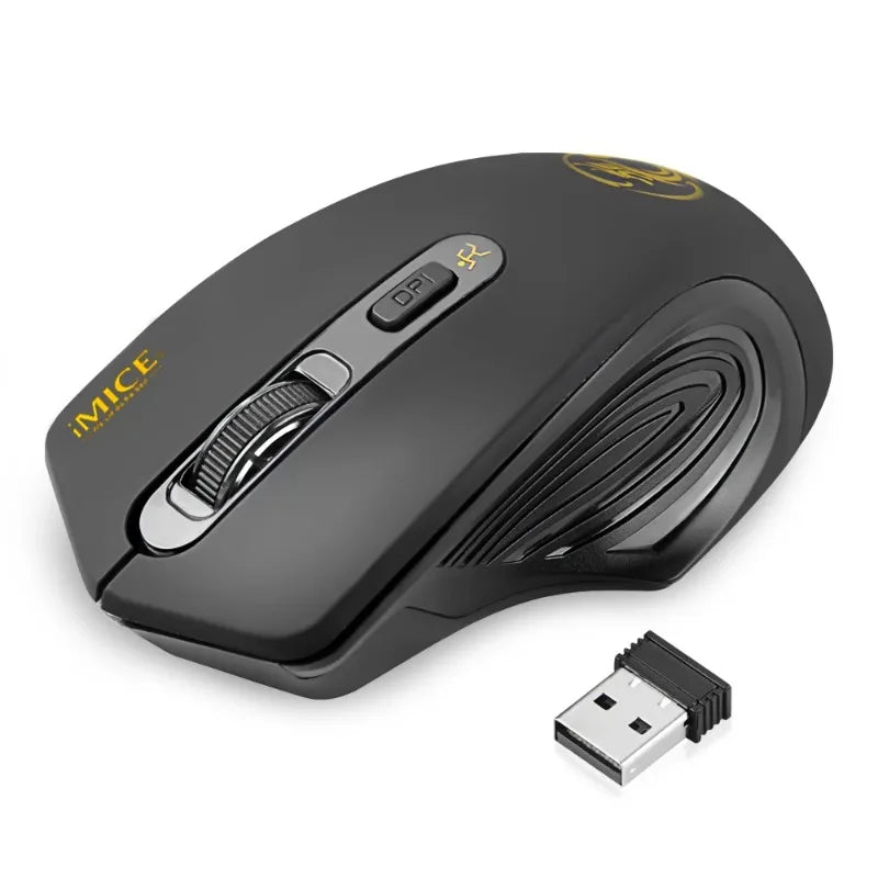Ratón inalámbrico nuevo de 2000DPI ajustable con receptor USB 3.0, ratón óptico para ordenador 2.4GHz, ratón gaming con diseño ergonómico para portátil
