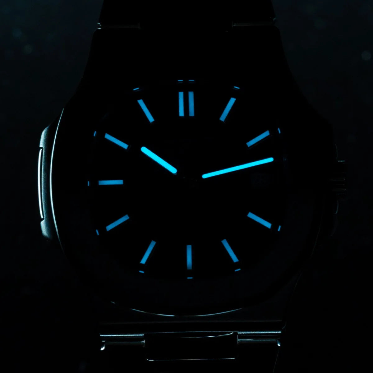 Orologio da uomo Sugess automatico meccanico da polso, movimento Miyota 9015, quadrante MOP, luminoso, impermeabile 5bar, bracciale di lusso S466