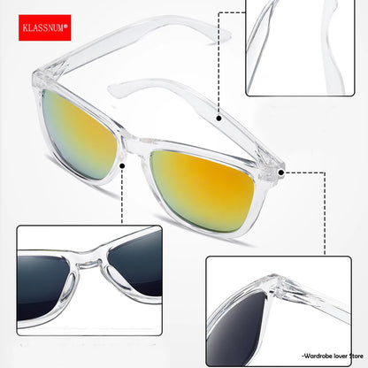 KLASSNUM 2026 Sunglasses Man Anti-uv Sun Glasses Coating Lens Driving Fishing UV 400 Protection Outdoor Sports Shades New In