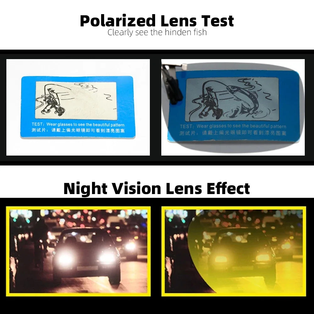 Classic Mirror Blue Flip Up Clip on Sunglasses Fishing Men Square Polarized Lens Metal Night Vision Driving UV400 Women Glasses