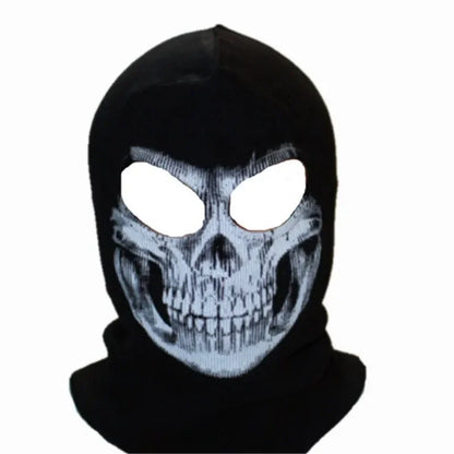 Unisex Ghost Print Skull Motorcycle Face Mask War Game Call Of Duty MWII 2022 COD Ghost Simon Riley Balaclava Mask For Adult
