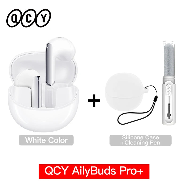 QCY HT10 AilyBuds Pro+ ANC Wireless Earbuds – Hi-Res LDAC Bluetooth 5.3 Earbuds, 6 Mic AI HD Call, Adaptive Noise Cancelling TWS Earphones with Multipoint Connection