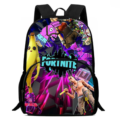 Kids  School Backpack with Front Pocket,  Light Weight Cartoon Fortnite Children Backpack For Age 6-9 , Bags For Boys Girls